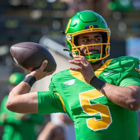 Dante Moore Prop Bets for Today Against Wisconsin Badgers 10/25/2025