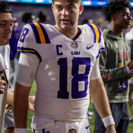 Garrett Nussmeier Top Prop Bets for Today Against Vanderbilt Commodores 10/18/2025