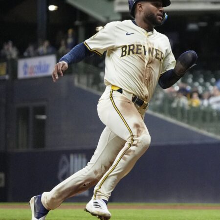 Jackson Chourio MLB Player Prop Bets for Saturday vs. Los Angeles Dodgers on 8/15/2026